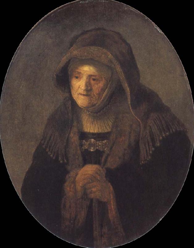 REMBRANDT Harmenszoon van Rijn The artist-s mother as the prophetess Hannah oil painting picture
